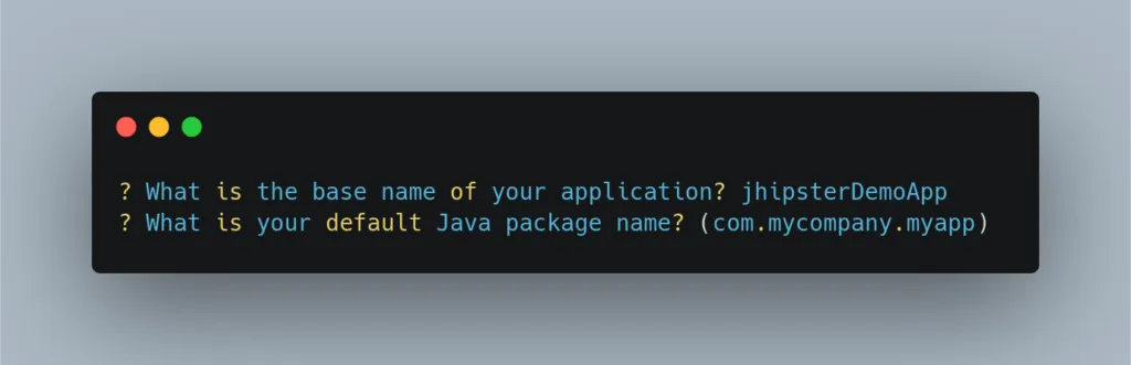 Choose default Java package