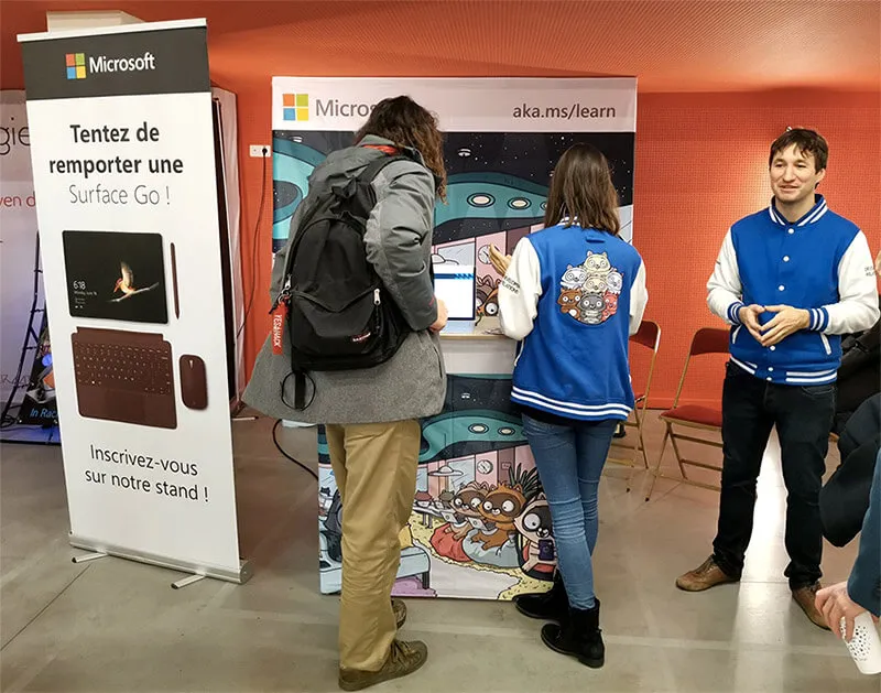 Stand Microsoft à Codeurs en Seine